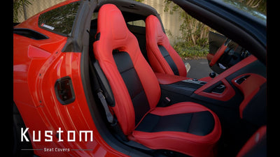 How to Install Custom Leather Seat Covers From Kustom Interior on a C7 Corvette @THECORVETTECHANNEL