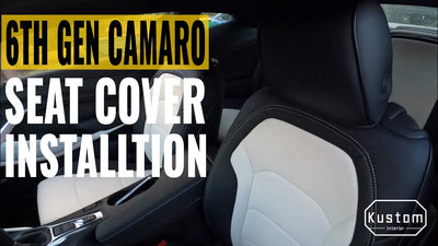 Kustom Interior | 6th Gen Camaro Seat Covers Installation and Review@gvaspirated