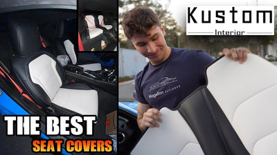 THE BEST SEAT COVERS YOU CAN GET ! KUSTOM INTERIOR PANDA THEMED CAMARO LEATHER SEAT COVER @TobyVegaD