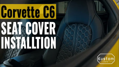 Make your #CorvetteC6 Interior feel like new W/ @kustominterior Premium Seat Cover ft. @Kh3mist_