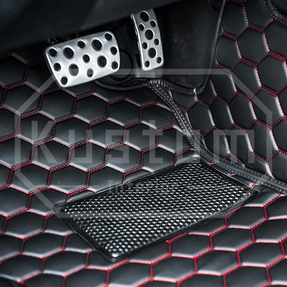 2022+ Toyota Gr86 Honeycomb Leather Floor Mat Liners – Kustom Interior™
