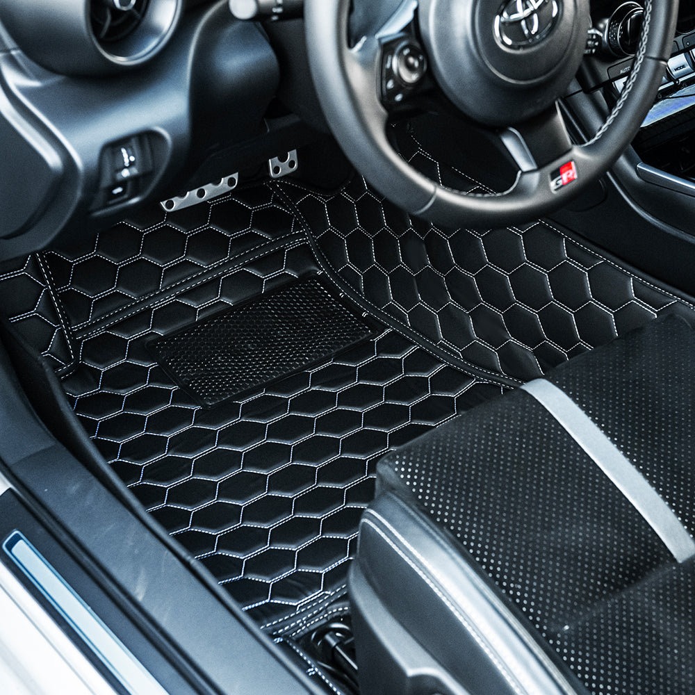 2022+ Toyota Gr86 Honeycomb Leather Floor Mat Liners – Kustom Interior™